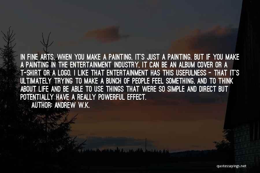 Fine Art Painting Quotes By Andrew W.K.