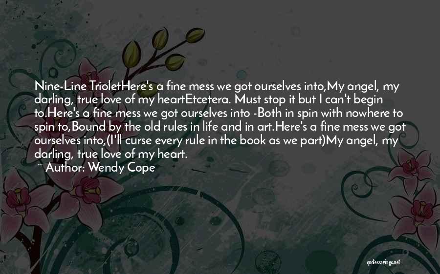 Fine Line Love Quotes By Wendy Cope