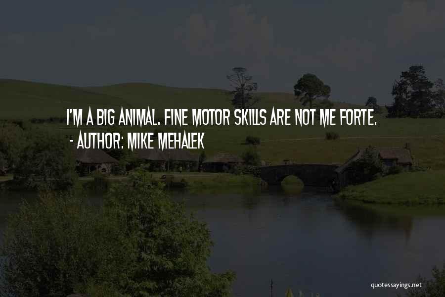 Fine Motor Skills Quotes By Mike Mehalek