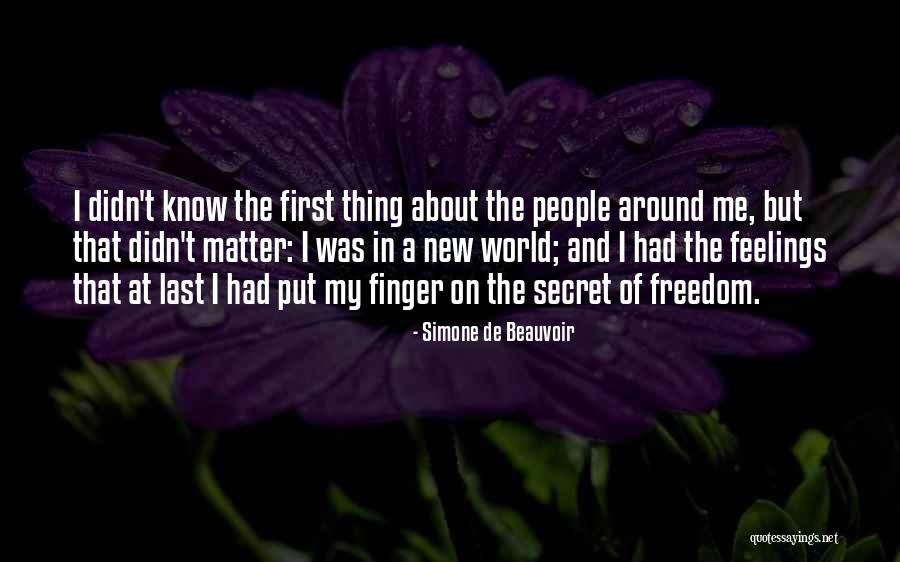 Finger Me Quotes By Simone De Beauvoir