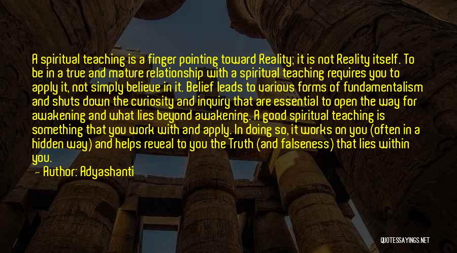 Finger Pointing Quotes By Adyashanti