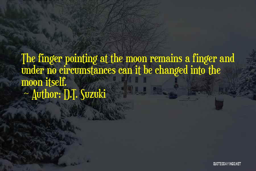 Finger Pointing Quotes By D.T. Suzuki