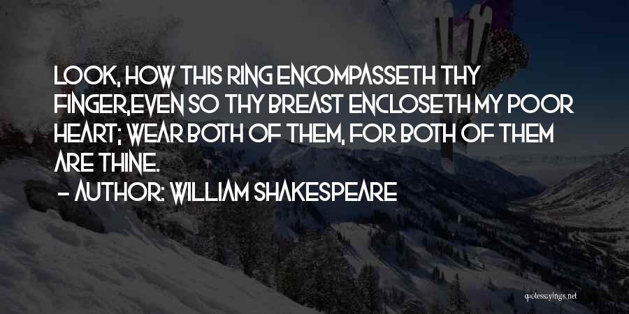 Finger Ring Quotes By William Shakespeare