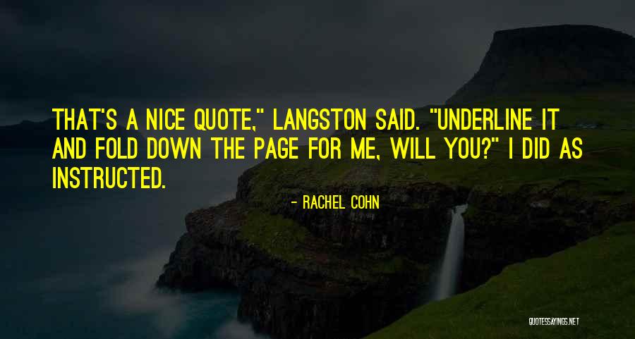 Fingers Not Responding Quotes By Rachel Cohn Fingers Not Responding Quotes By Rachel Cohn