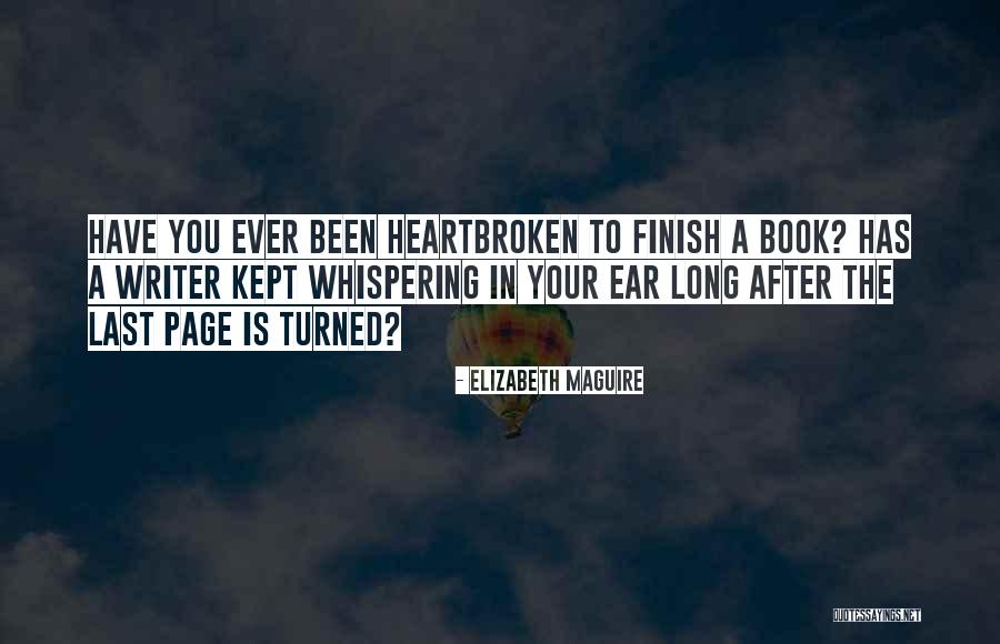 Finish Last Quotes By Elizabeth Maguire