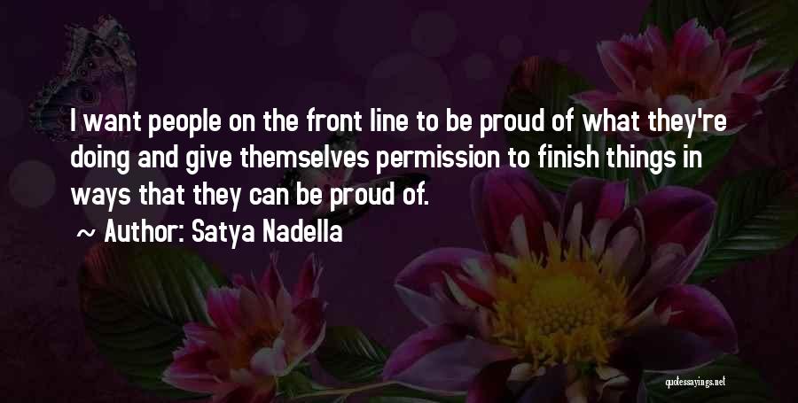 Finish Line Quotes By Satya Nadella