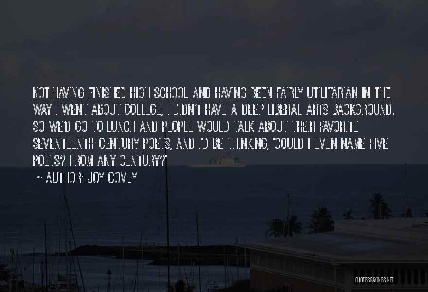 Finished High School Quotes By Joy Covey