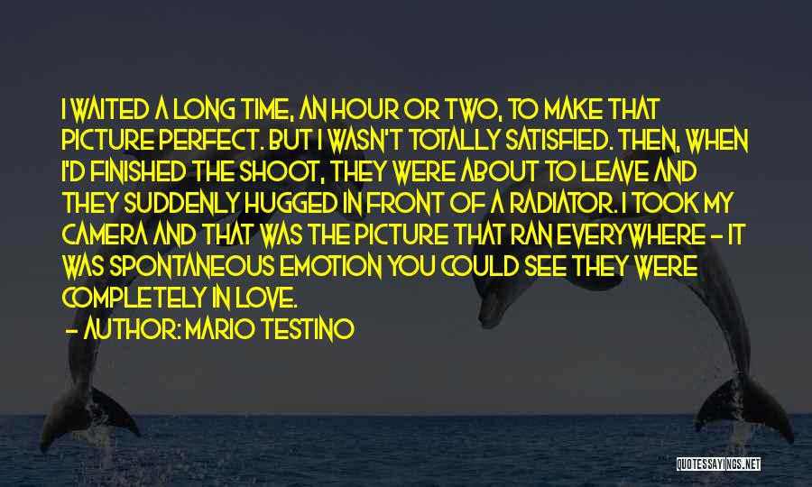 Finished Love Quotes By Mario Testino