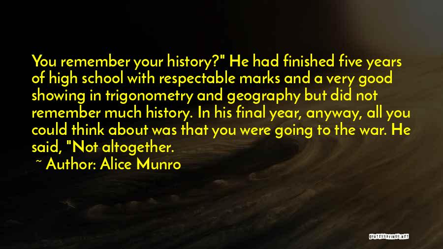 Finished School Quotes By Alice Munro