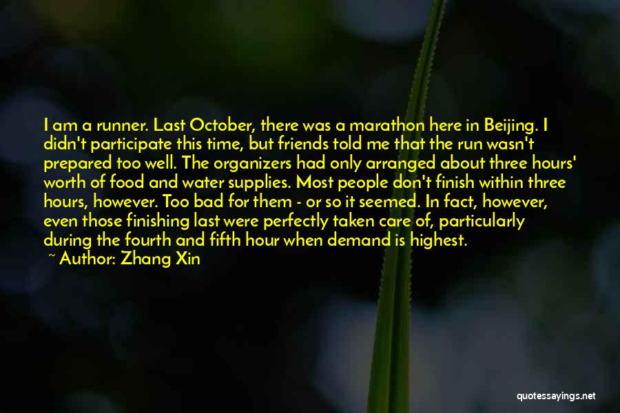 Finishing Last Quotes By Zhang Xin