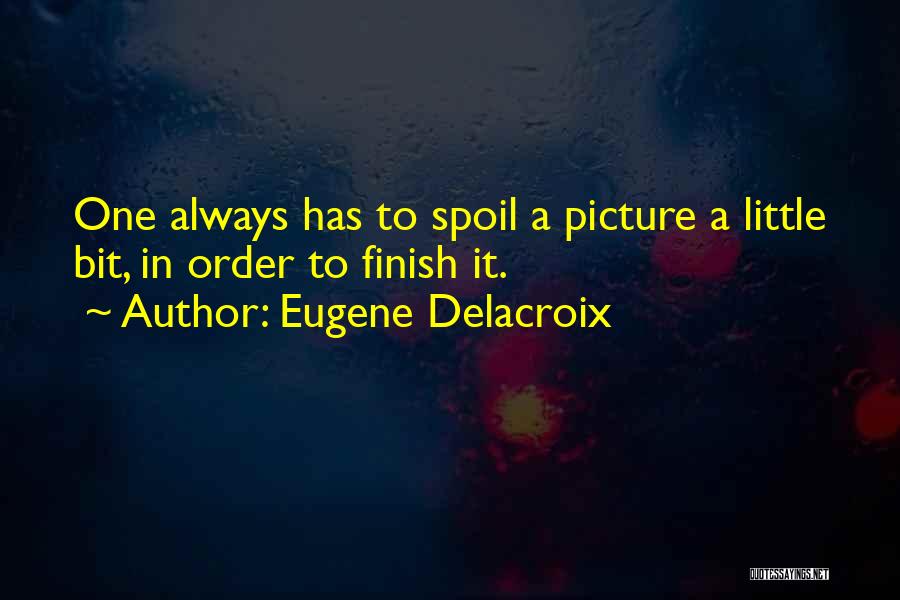 Finishing Well Quotes By Eugene Delacroix