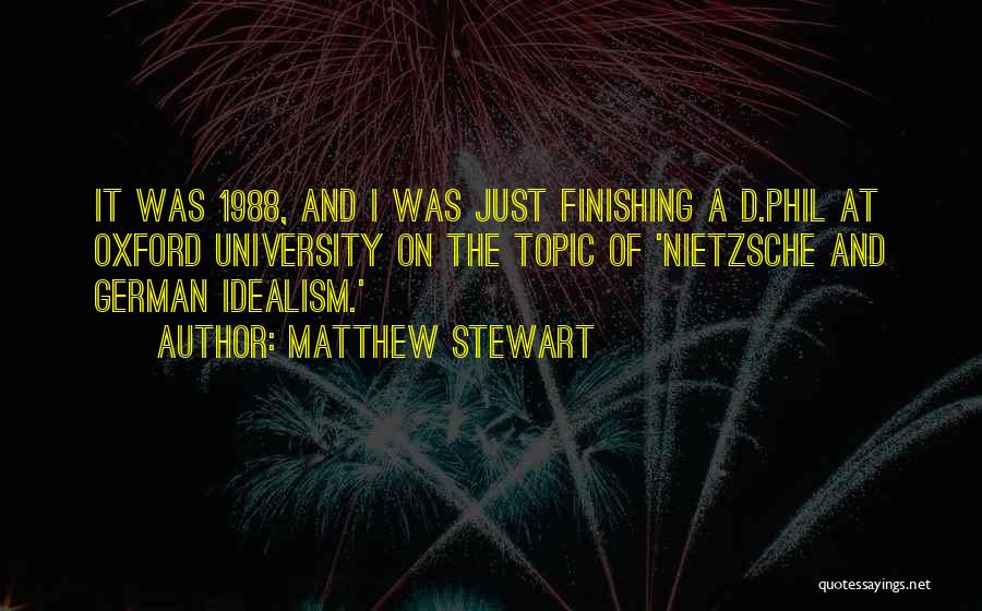 Finishing Well Quotes By Matthew Stewart