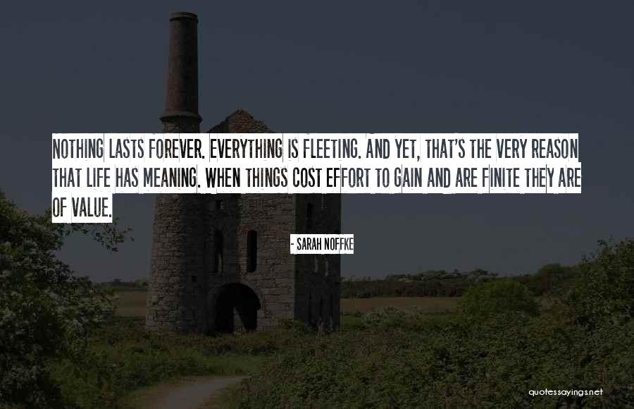 Finite Life Quotes By Sarah Noffke Finite Life Quotes By Sarah Noffke