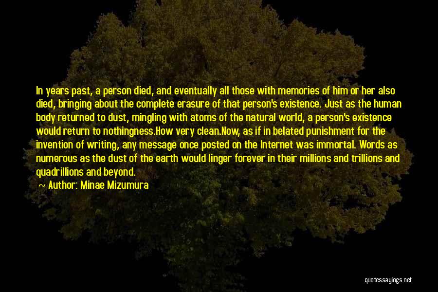 Finitude Quotes By Minae Mizumura