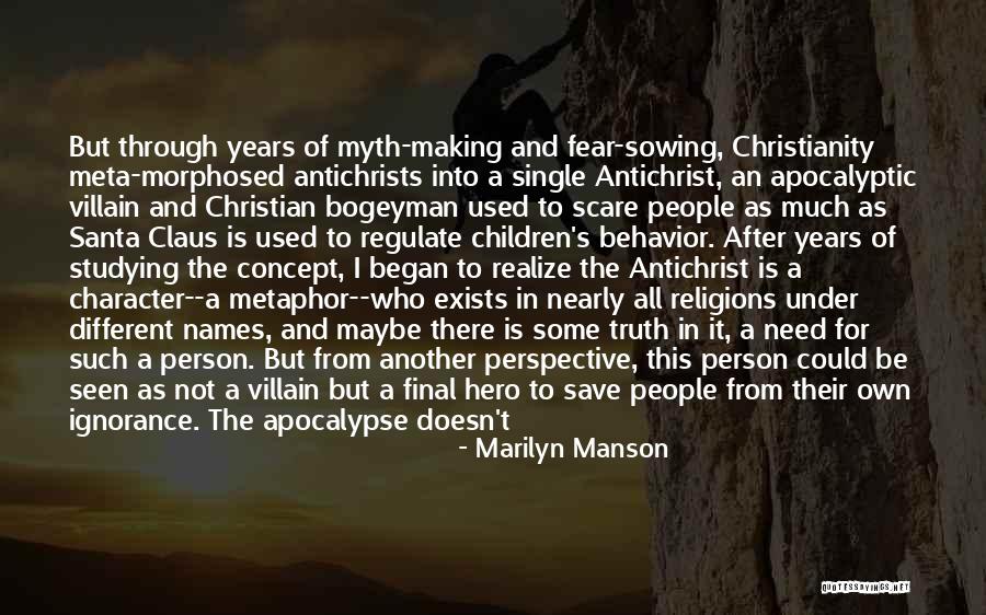 Fire And Brimstone Quotes By Marilyn Manson