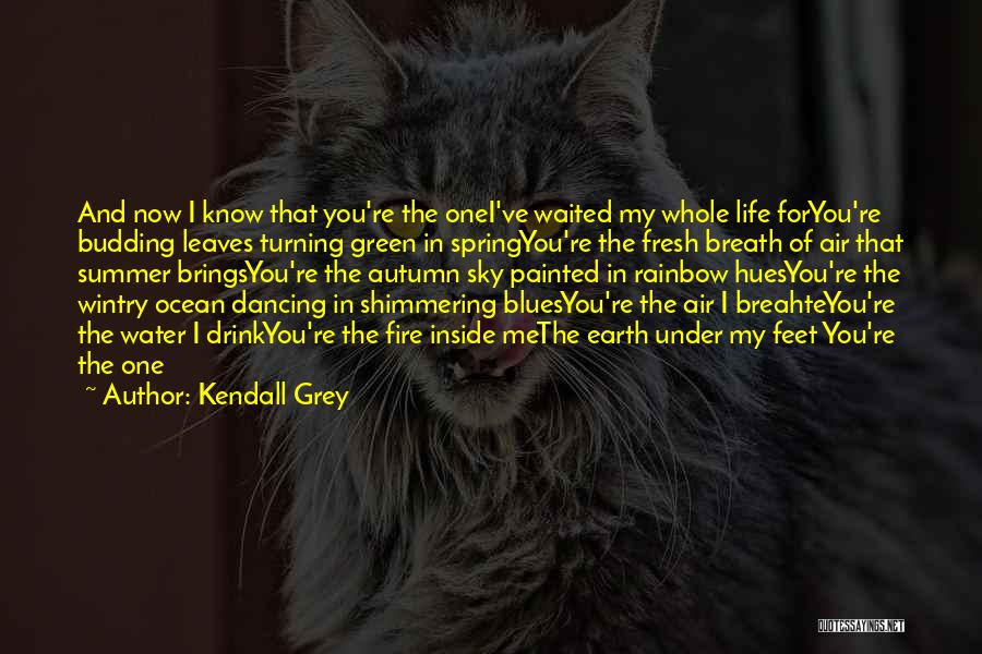 Fire And Life Quotes By Kendall Grey