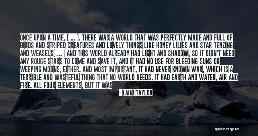 Fire And Water Love Quotes By Laini Taylor