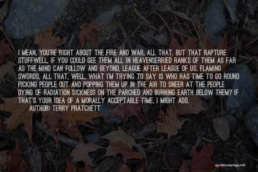 Fire Burning Out Quotes By Terry Pratchett