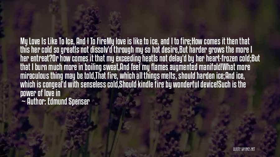 Fire In Her Heart Quotes By Edmund Spenser