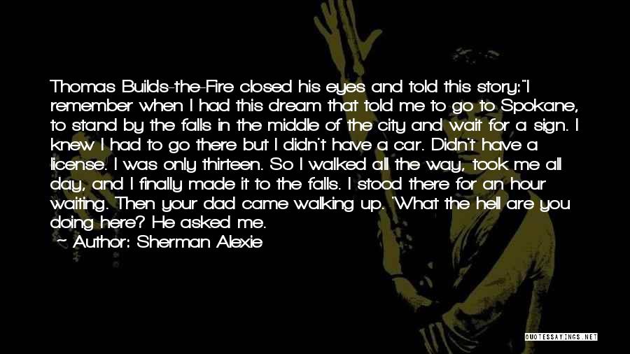 Fire In Your Eyes Quotes By Sherman Alexie