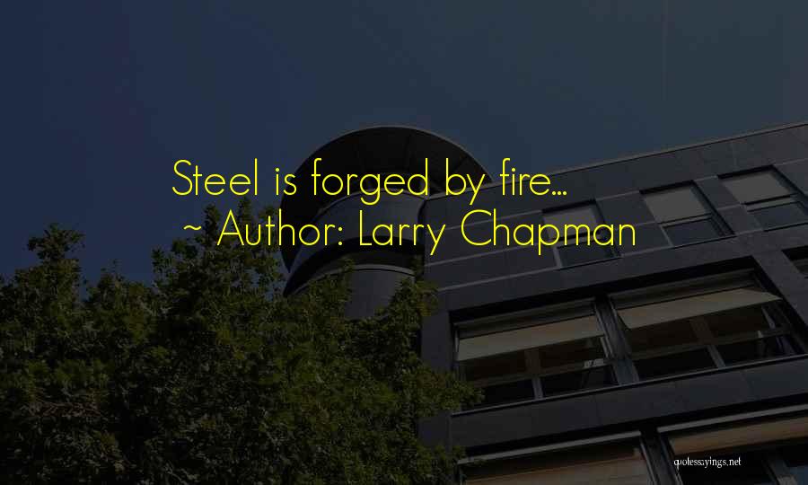 Fire Steel Quotes By Larry Chapman