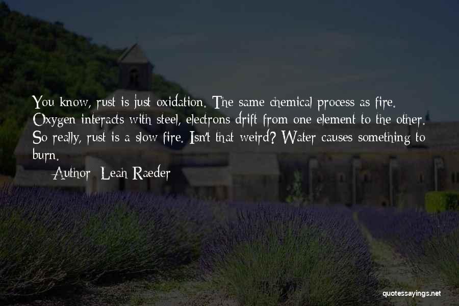 Fire Steel Quotes By Leah Raeder