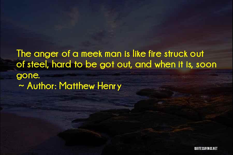 Fire Steel Quotes By Matthew Henry