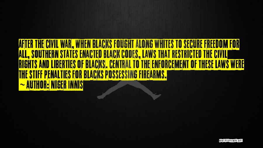 Firearms Rights Quotes By Niger Innis
