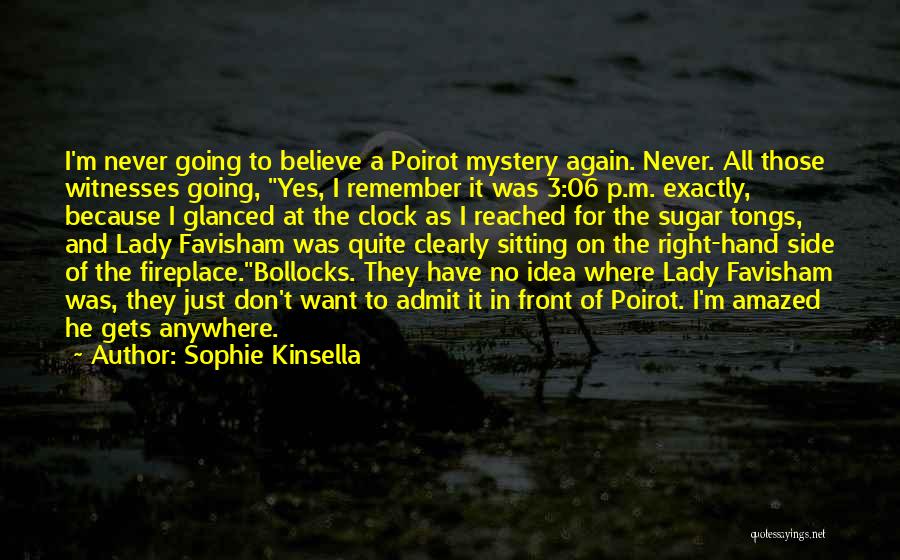 Fireplace Quotes By Sophie Kinsella