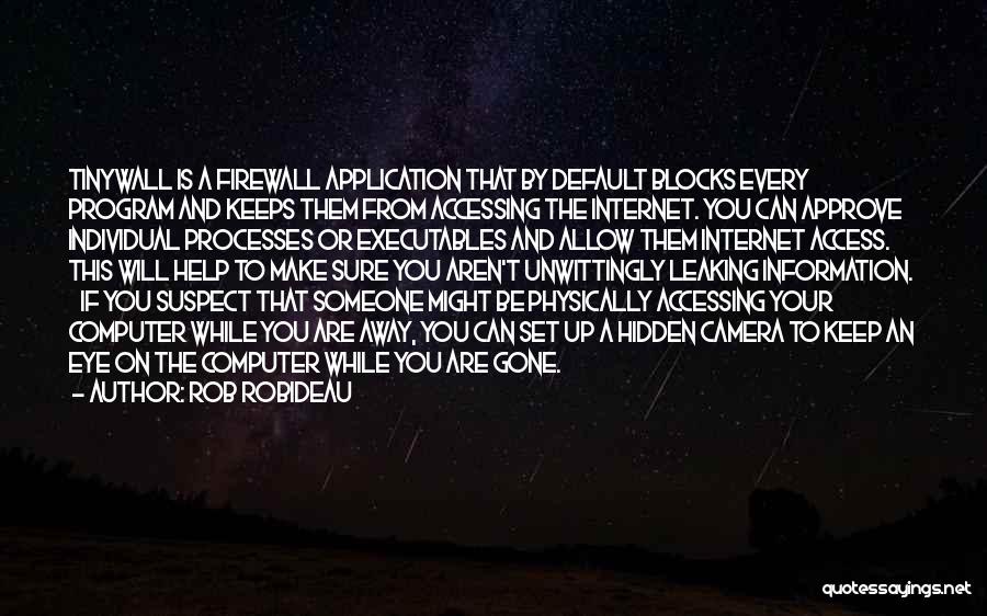 Firewall Quotes By Rob Robideau