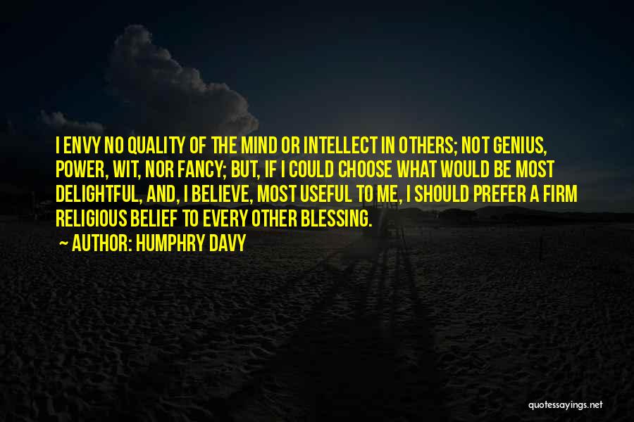 Firm Believe Quotes By Humphry Davy