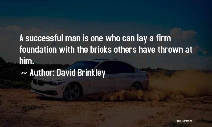 Firm Foundation Quotes By David Brinkley
