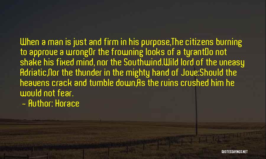 Firm Quotes By Horace