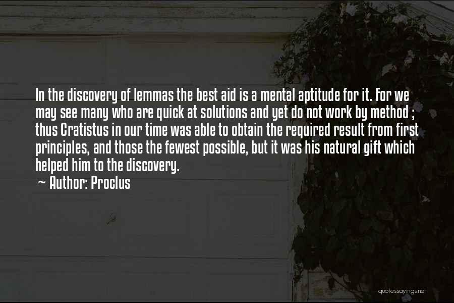 First Aid Quotes By Proclus