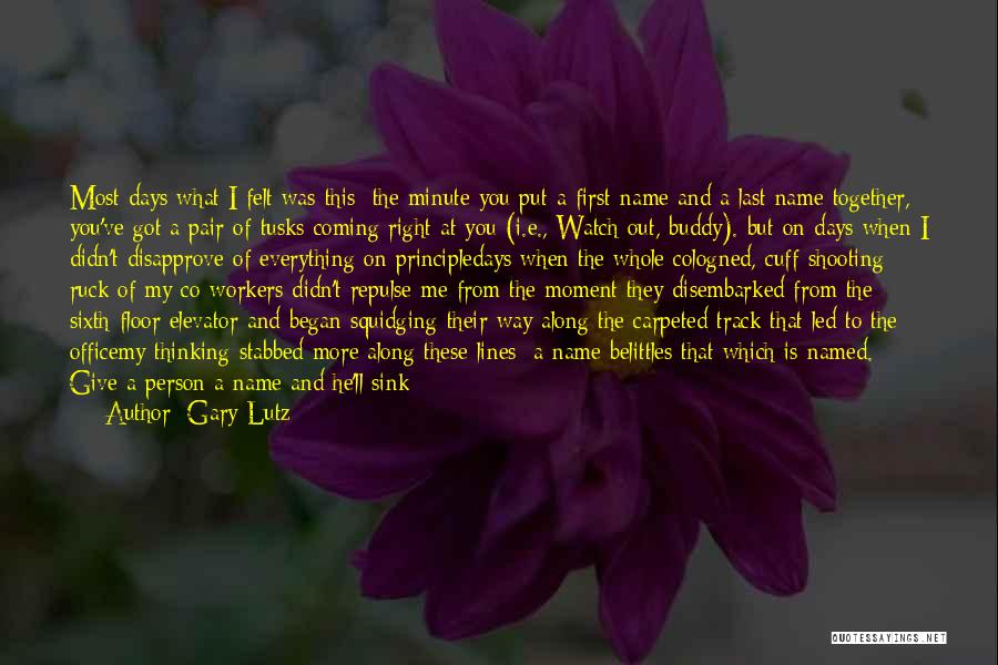 First And Last Dance Quotes By Gary Lutz