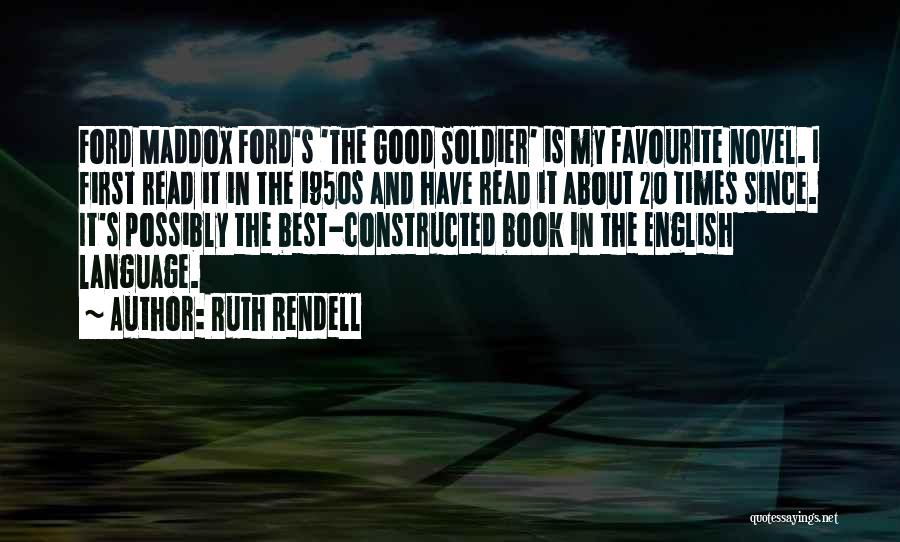 First Book Quotes By Ruth Rendell