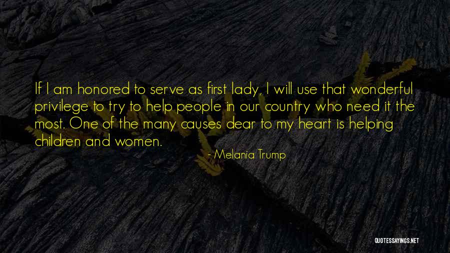 First Causes Quotes By Melania Trump First Causes Quotes By Melania Trump