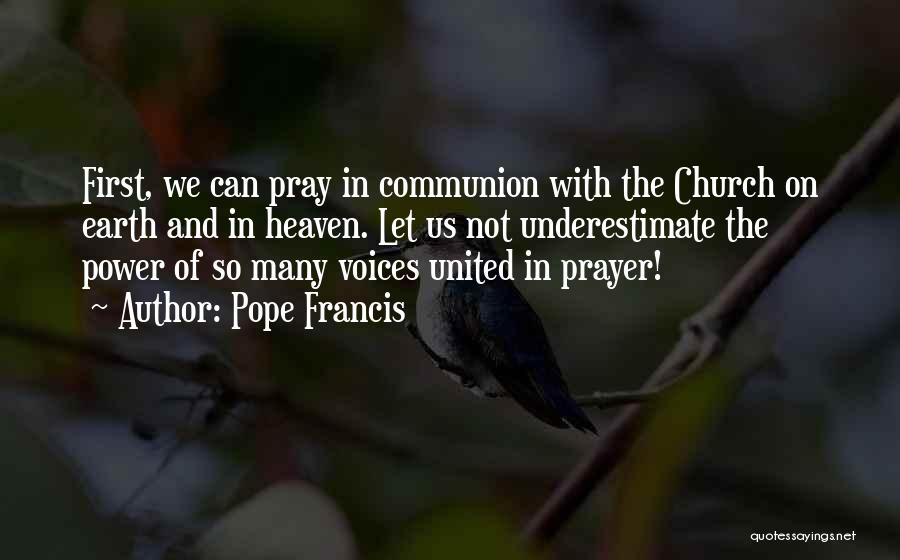 First Communion Quotes By Pope Francis