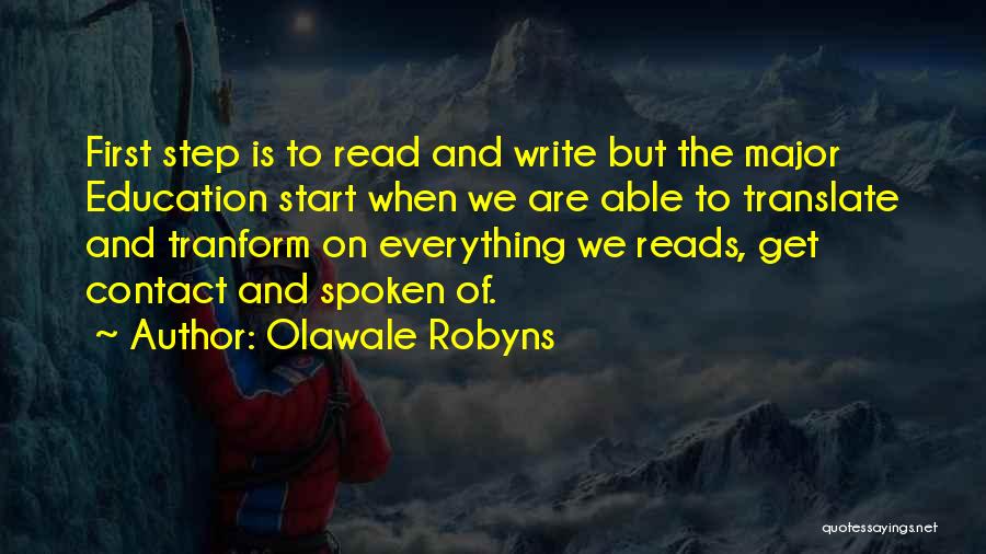 First Contact Quotes By Olawale Robyns