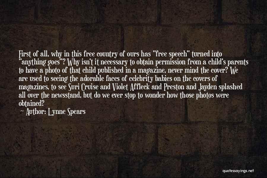 First Covers Quotes By Lynne Spears