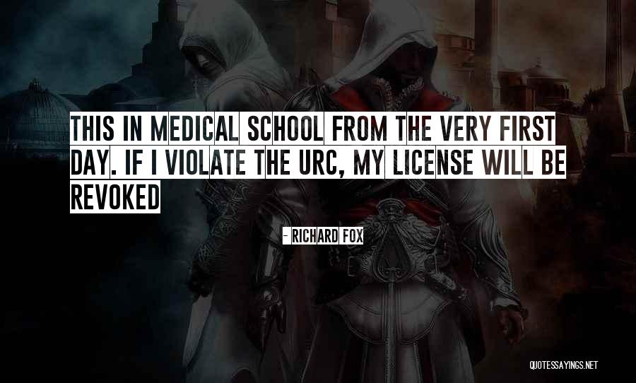 First Day In School Quotes By Richard Fox First Day In School Quotes By Richard Fox