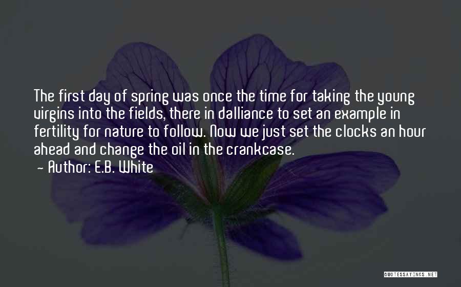 First Day Spring Quotes By E.B. White