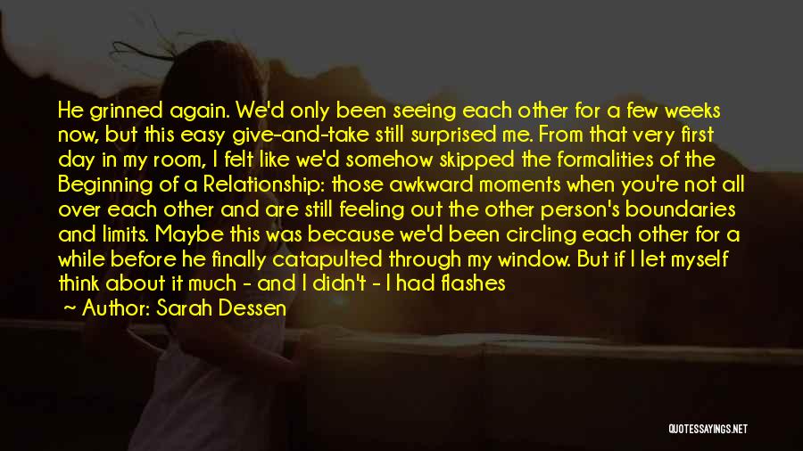 First Feeling Of Love Quotes By Sarah Dessen