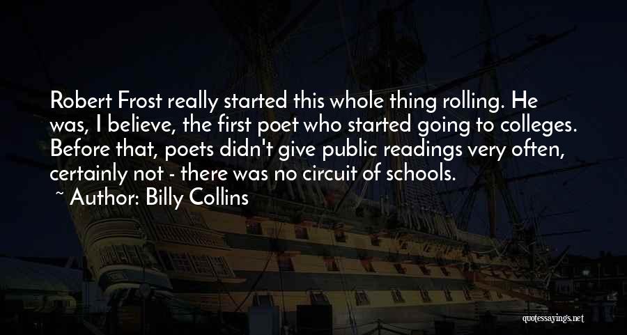 First Frost Quotes By Billy Collins