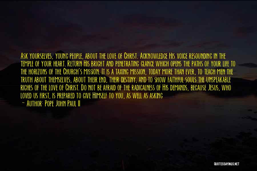 First Glance Love Quotes By Pope John Paul II