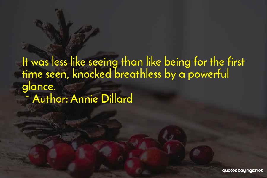 First Glance Quotes By Annie Dillard