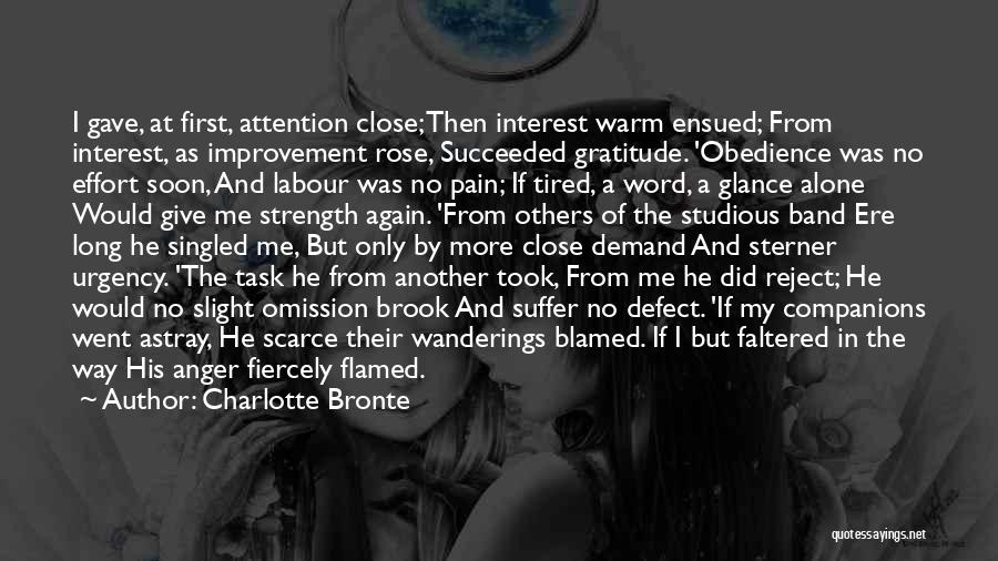 First Glance Quotes By Charlotte Bronte