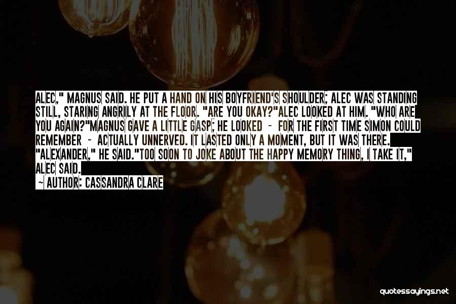 First Hand Quotes By Cassandra Clare