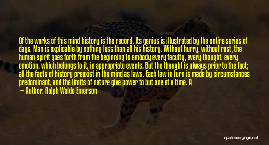 First History Man Quotes By Ralph Waldo Emerson