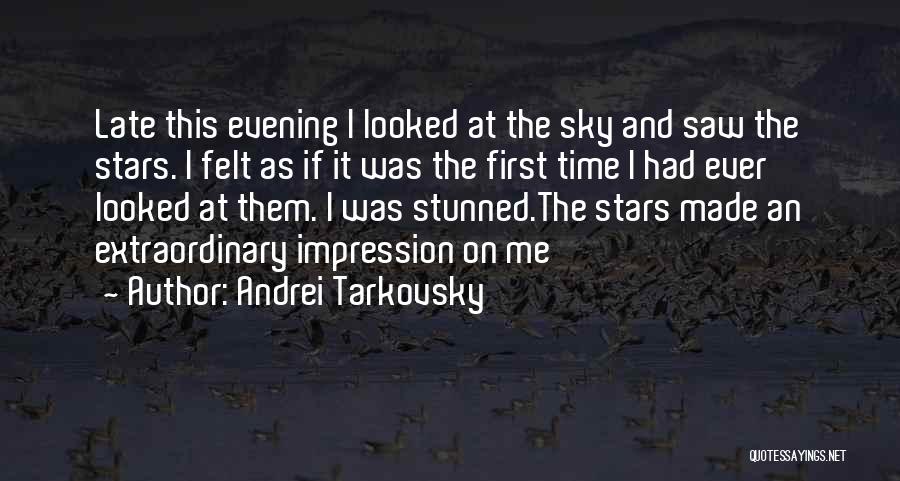 First Impression Quotes By Andrei Tarkovsky